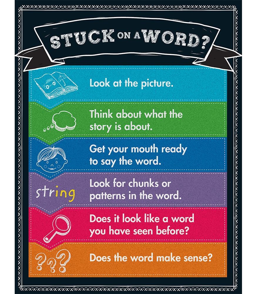 Image of Stuck on a Word? Chart Grade K-5