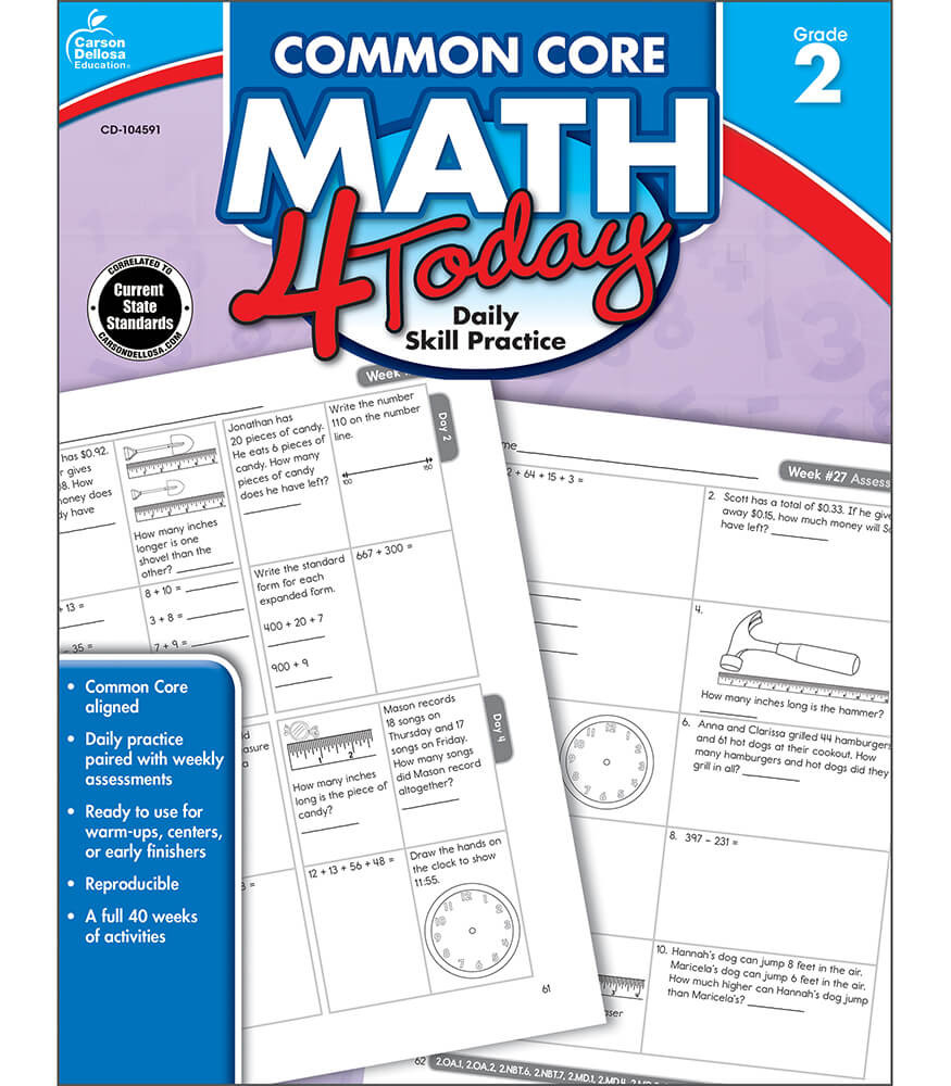 Image of Common Core Math 4 Today Workbook Grade 2 eBook (PDF)