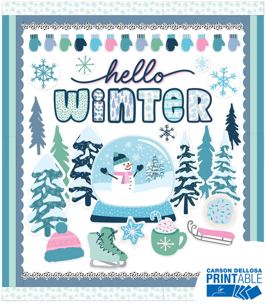 Image of Hello Winter Printable Classroom Collection
