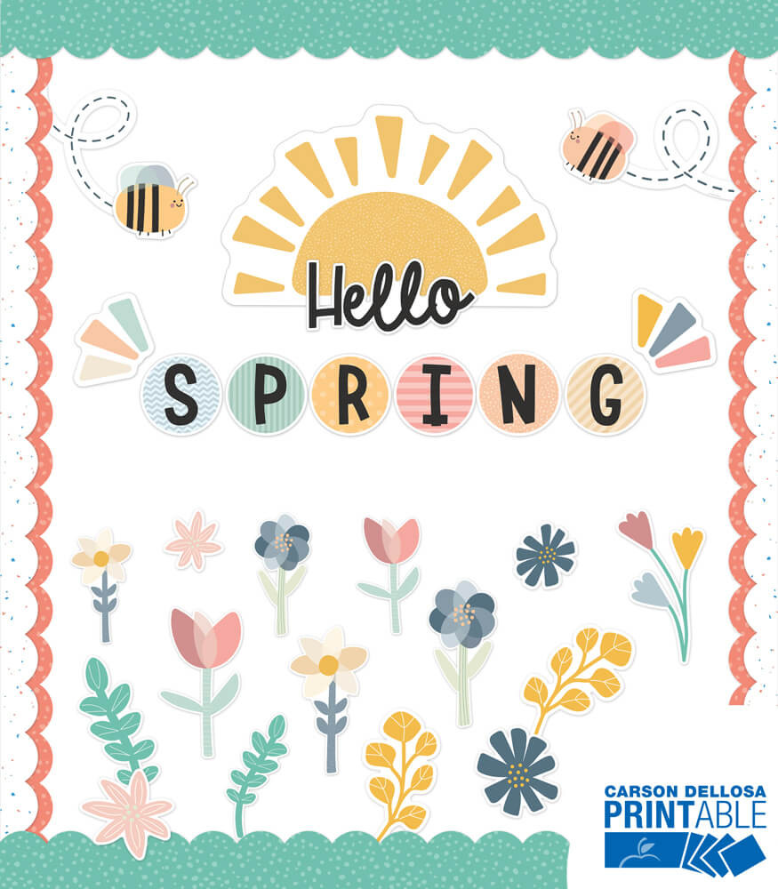 Image of Hello Spring Printable Classroom Collection