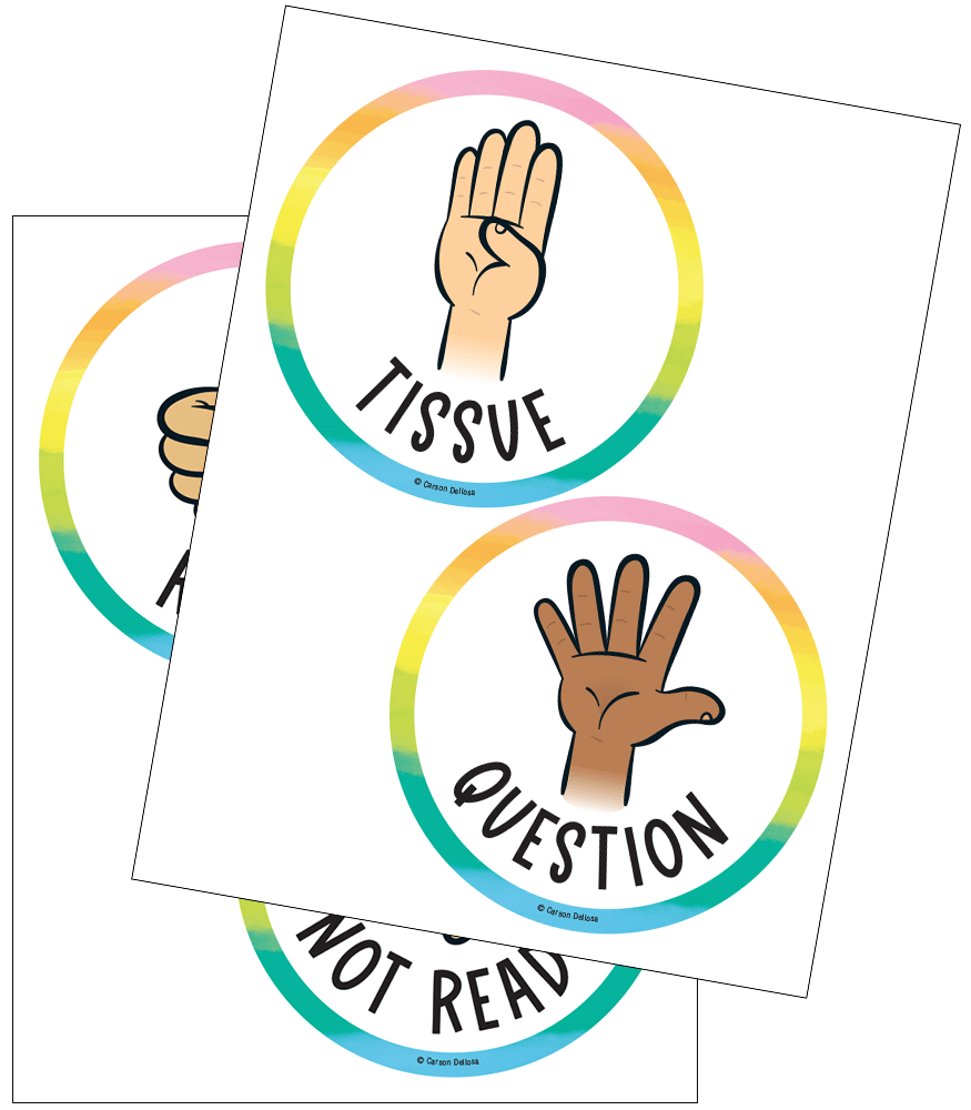 Image of Creatively Inspired Multicultural Hand Signals Free Posters