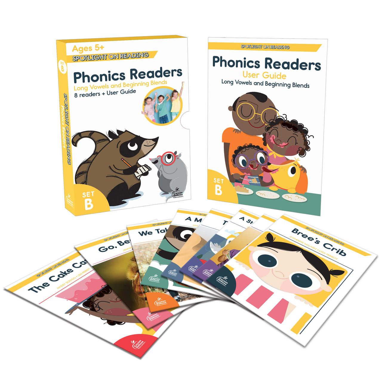 Image of Phonics Readers Set B, Long Vowels and Beginning Blends Readers Set