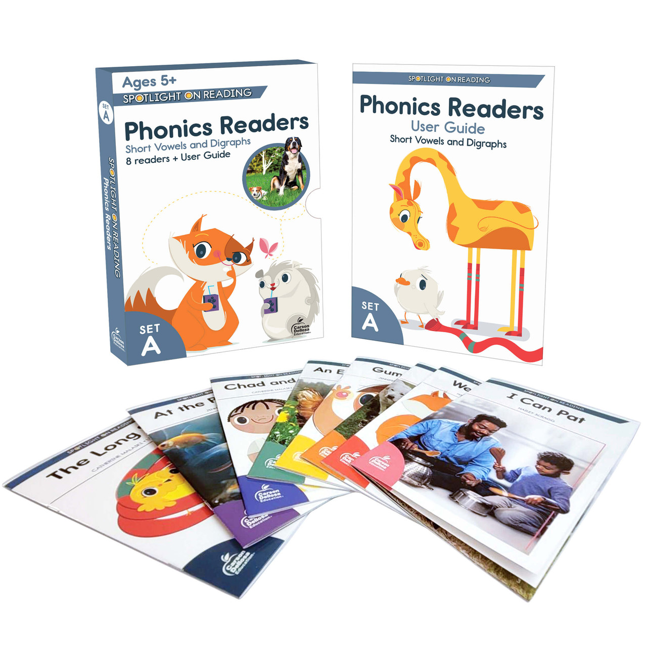 Image of Phonics Readers Set A, Short Vowels and Digraphs Readers Set