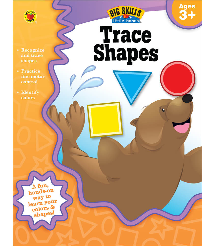Image of Big Skills: Trace Shapes Workbook Grade PK-K Paperback