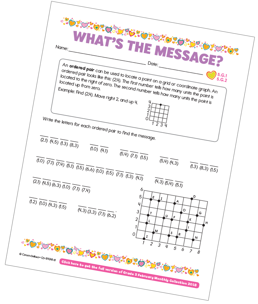 Image of What's the Message Free Activity