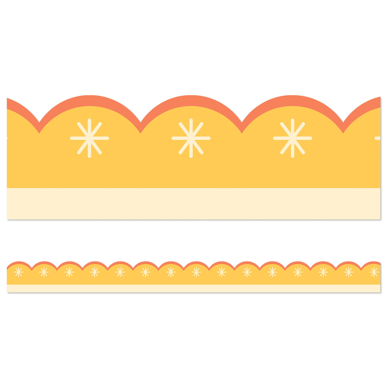 Image of Enchanting Gold Scalloped Bulletin Board Borders