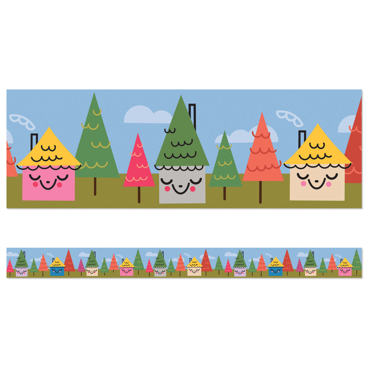 Image of Forest Village Straight Bulletin Board Borders