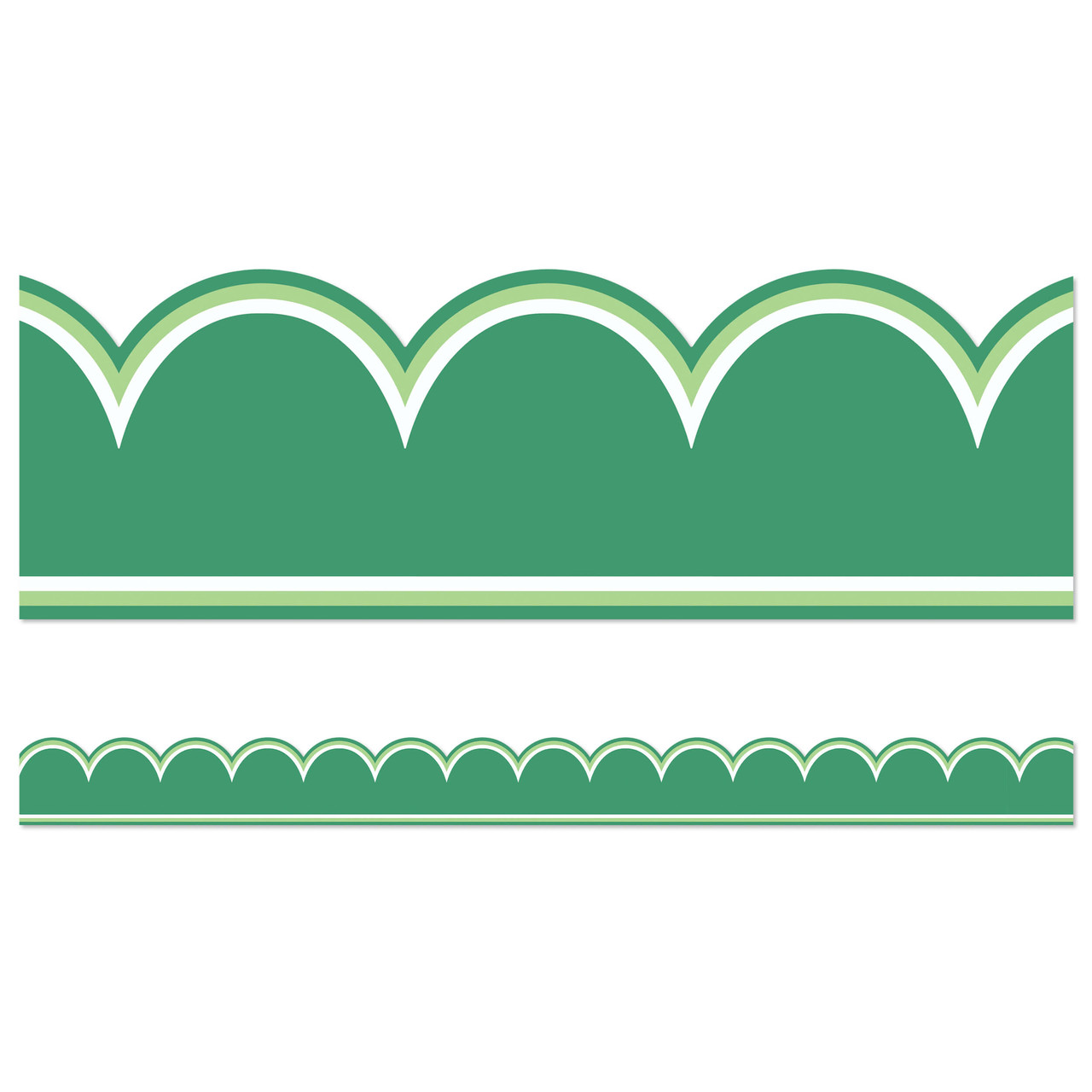 Image of Clover Green Scalloped Bulletin Board Borders