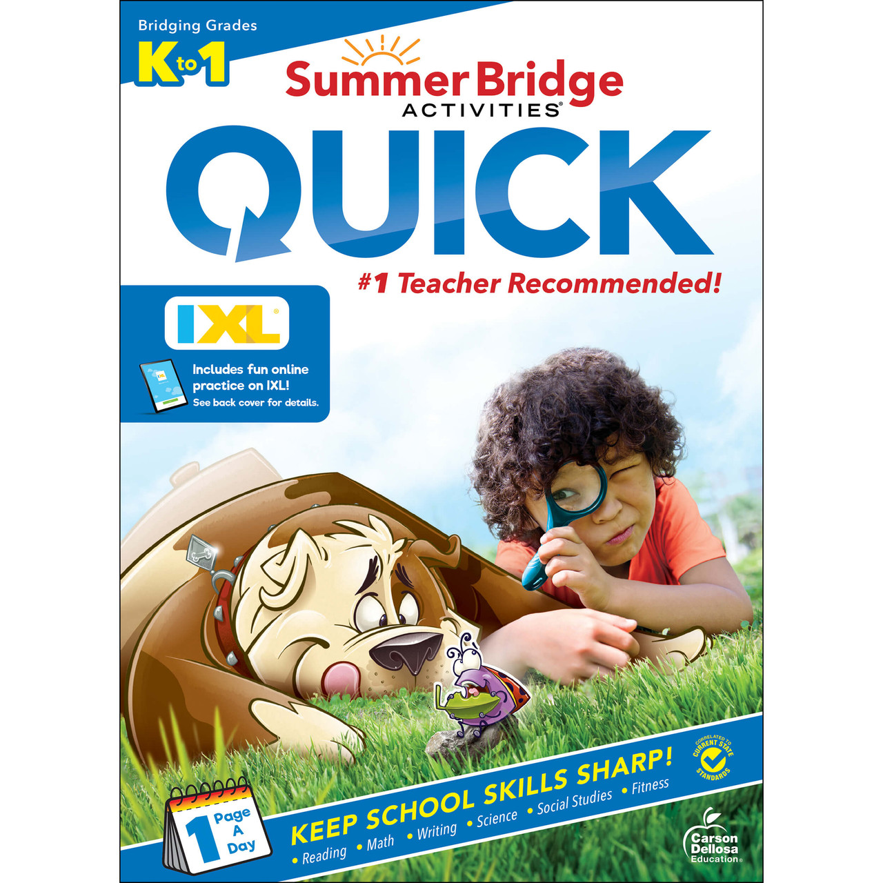 Image of Summer Bridge Activities Quick Workbook Grade K-1