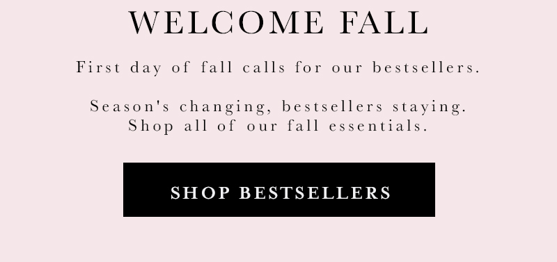 Welcome Fall