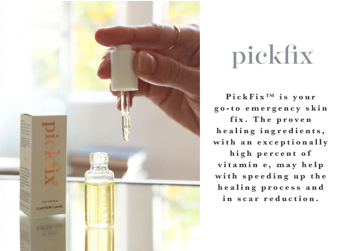 Pickfix is your go-to emergency skin fix.