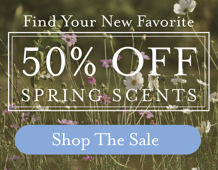 Find your new favorite! Shop 50% off select scents! 