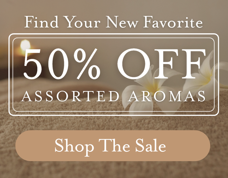 Find your new favorite! Shop 50% off select scents! 