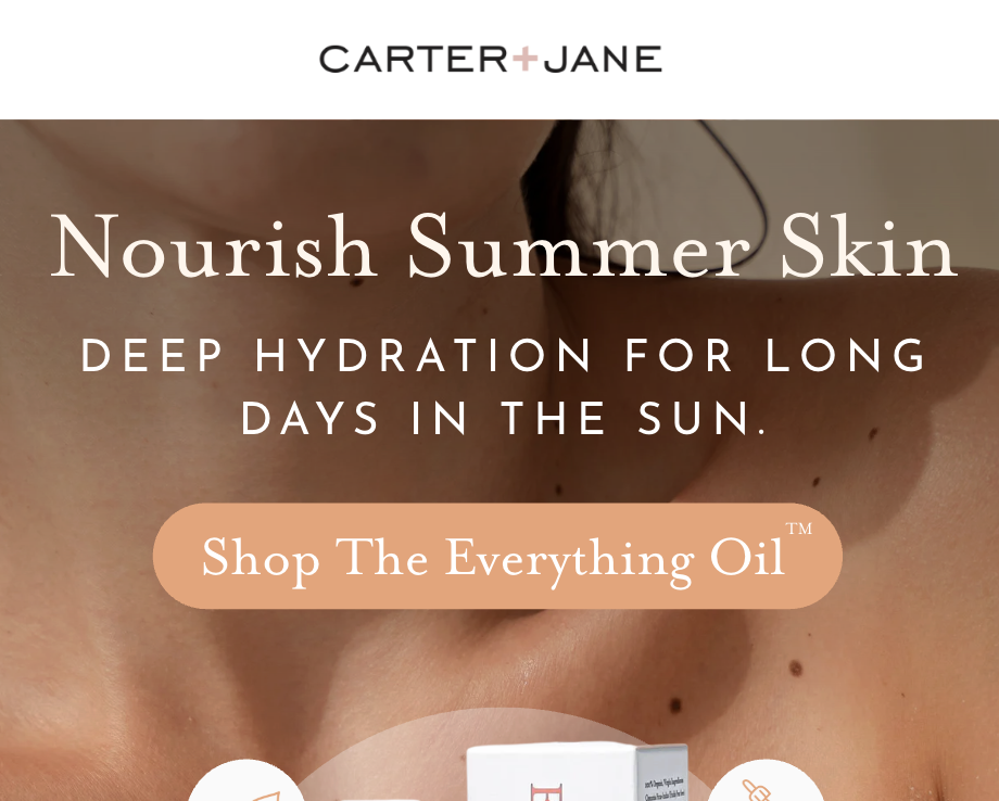 Nourish summer skin with deep hydration for long days in the sun.