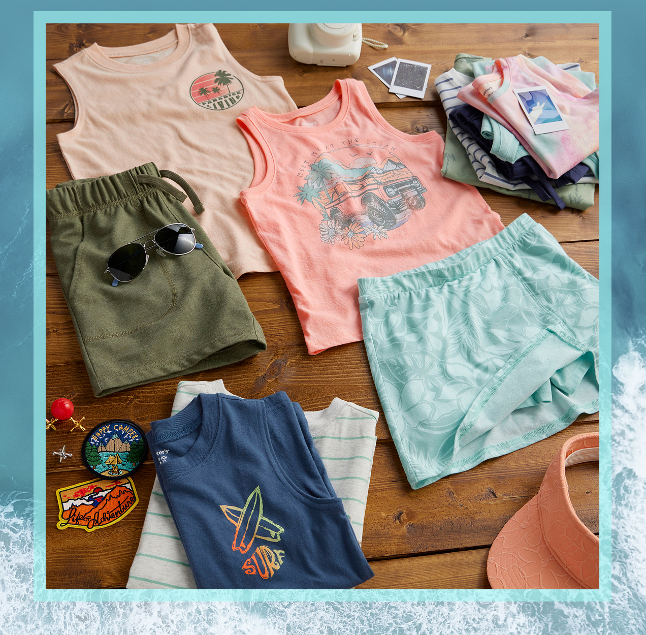 SUMMER CAMP CHECKLIST FROM $6| All the tees, tanks & easy picks they'll live in this summer.| Shop Now