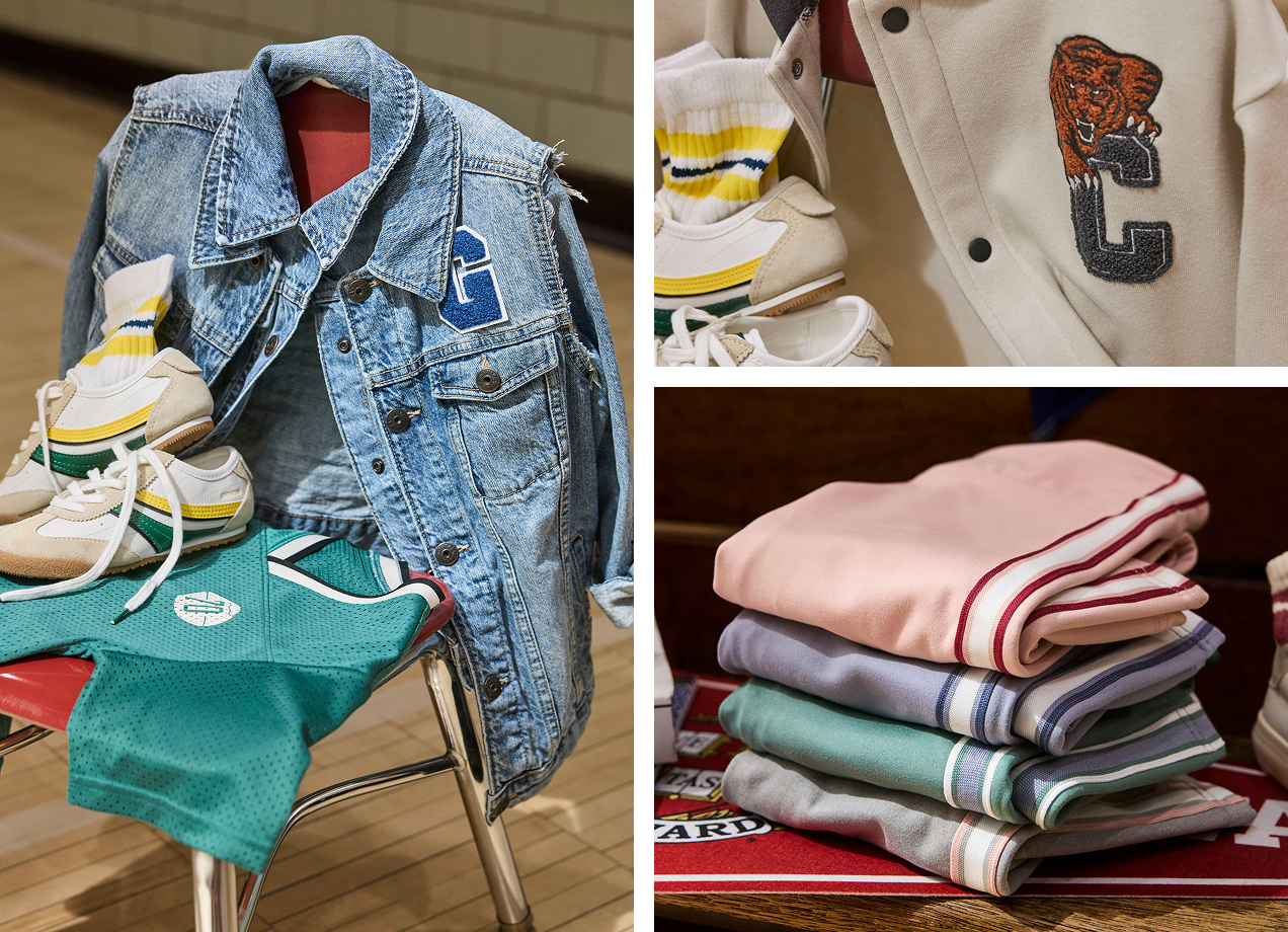 Sporty separates & retro letterman jackets