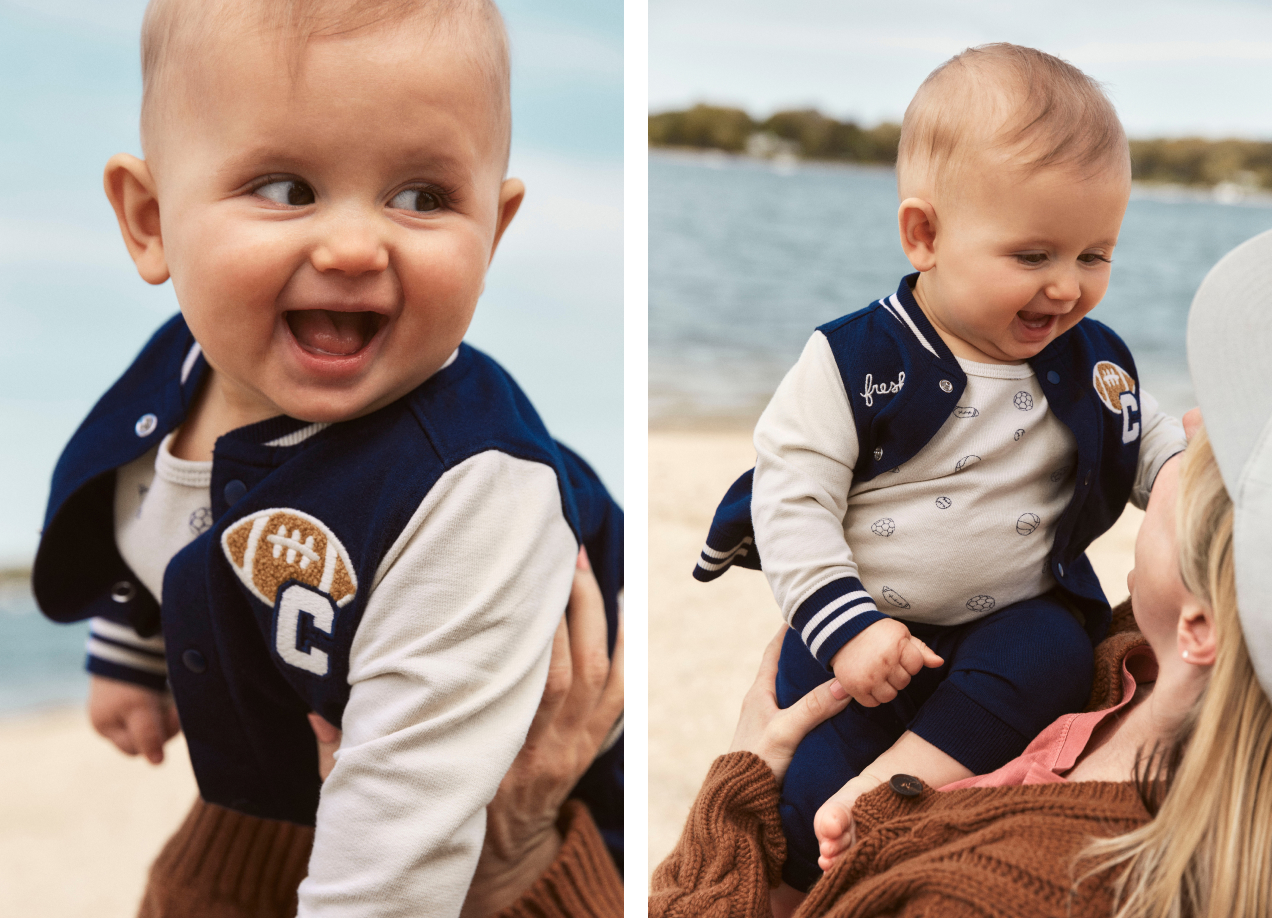 Throwback lettermans, sporty layers