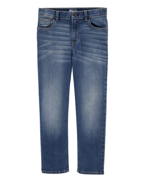 Image of Kid Medium Blue Wash Straight-Leg Jeans