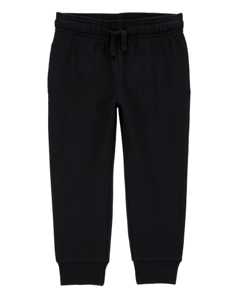 Image of Toddler Boy Pull-On Drawstring Joggers - Black