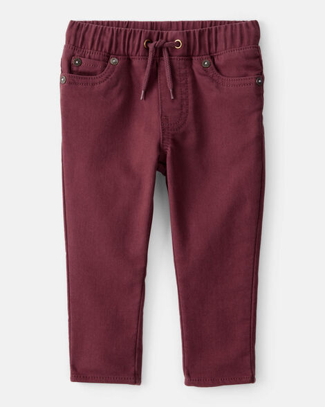 Image of Baby Boy  Pull-On Slim Fit Pants - Red