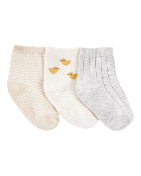 Image of Baby 3-Pack Chick Ankle Socks 
