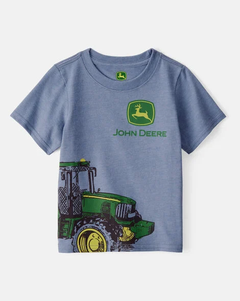 Image of Toddler Boy John Deere Short-Sleeve Graphic Tee - Blue