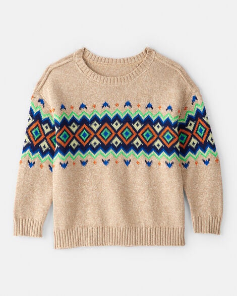 Image of Toddler Boy Sweater - Tan