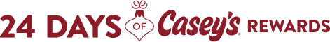 24 days of Casey's Rewards logo