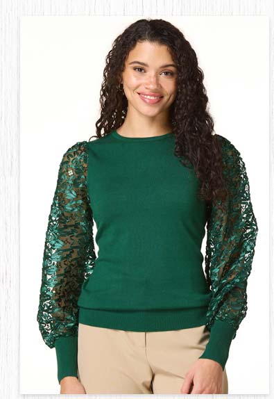 Shop Soutache Illusion Sleeve Sweater