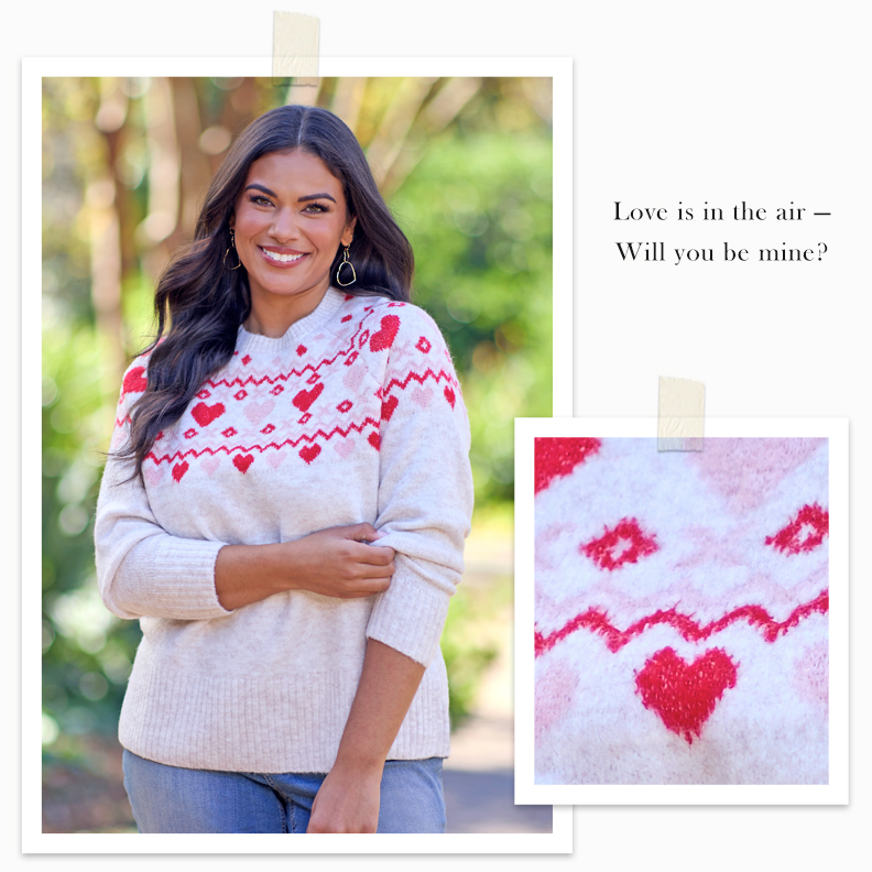 Shop Fair Isle Heart Sweater