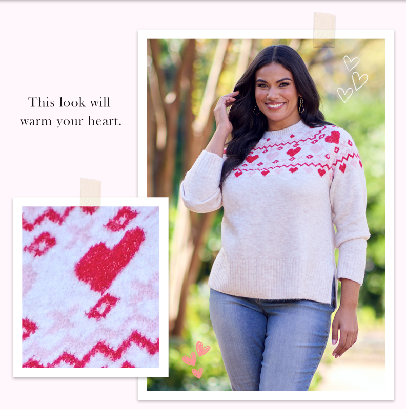 Shop Fair Isle Heart Sweater