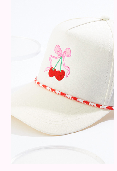 Shop Cherry Bow Baseball Hat
