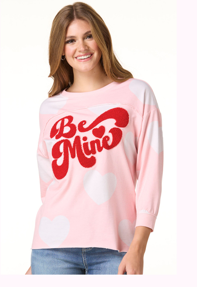 Shop Be Mine French Terry Top