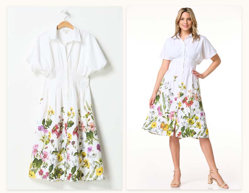 Shop Garden Floral Shirt Dress