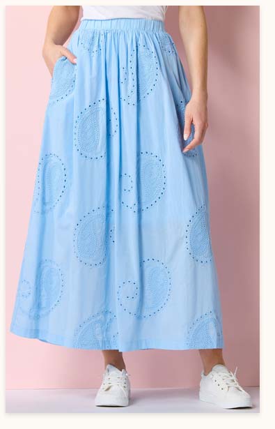 Shop Crochet Aline Maxi Skirt