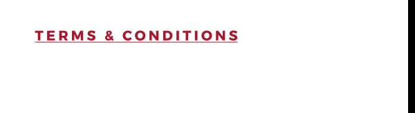 TERMS & CONDITIONS