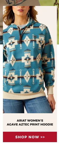 ARIAT WOMEN'S AGAVE AZTEC PRINT HOODIE | SHOP NOW >>