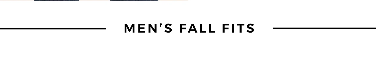 MEN'S FALL FITS