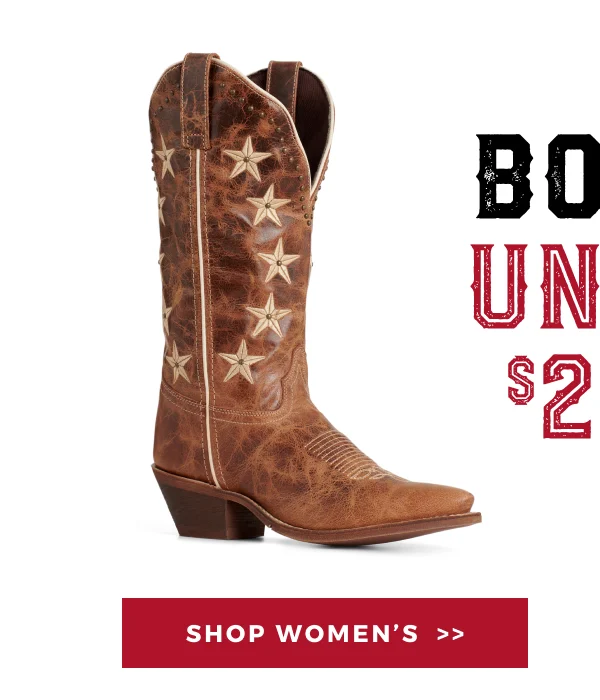 BOOTS UNDER $200 | SHOP WOMEN'S >>