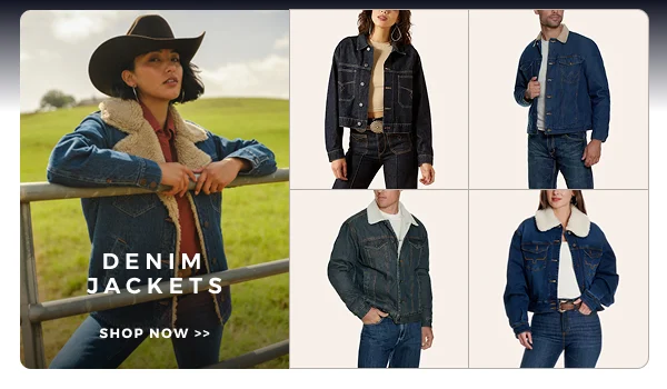 DENIM JACKETS | SHOP NOW >>