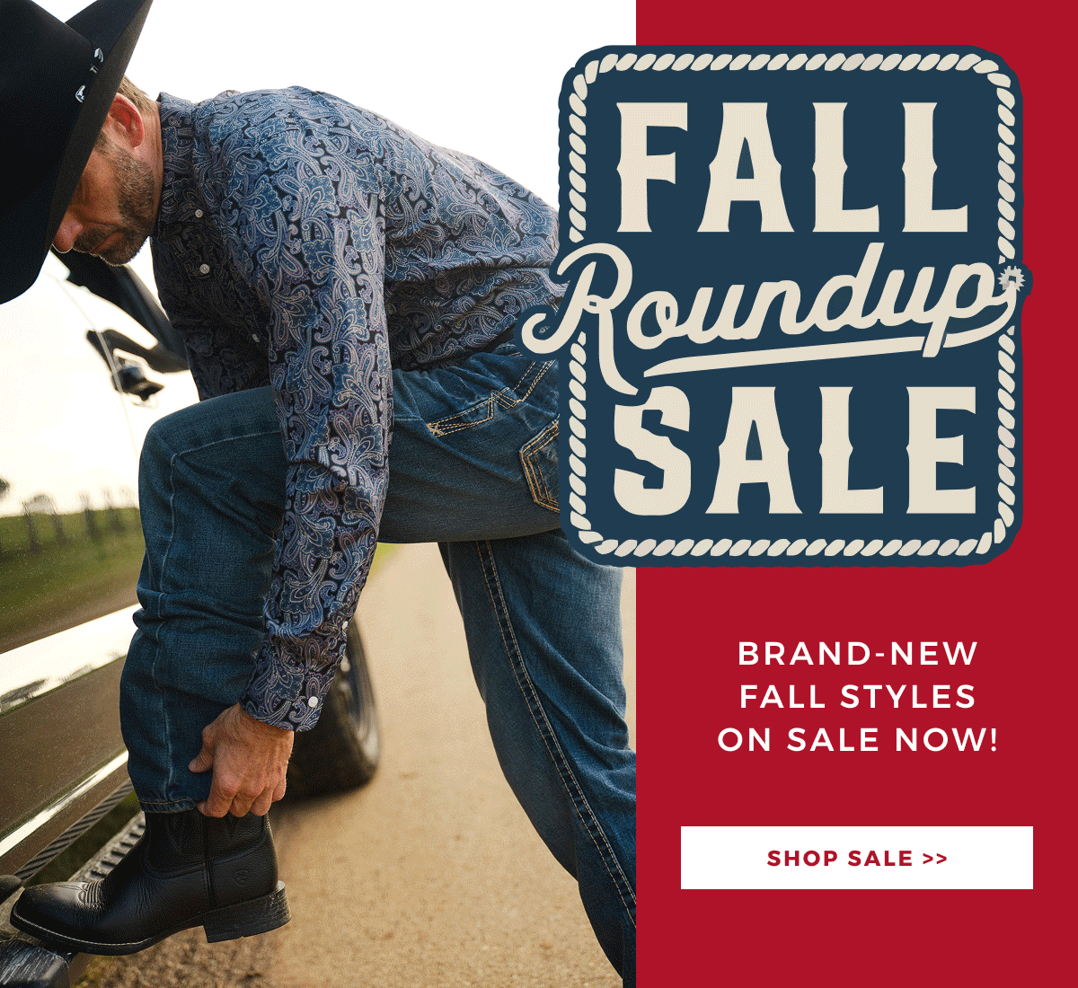 FALL ROUNDUP SALE | BRAND-NEW FALL STYLES ON SALE NOW! | SHOP SALE >.