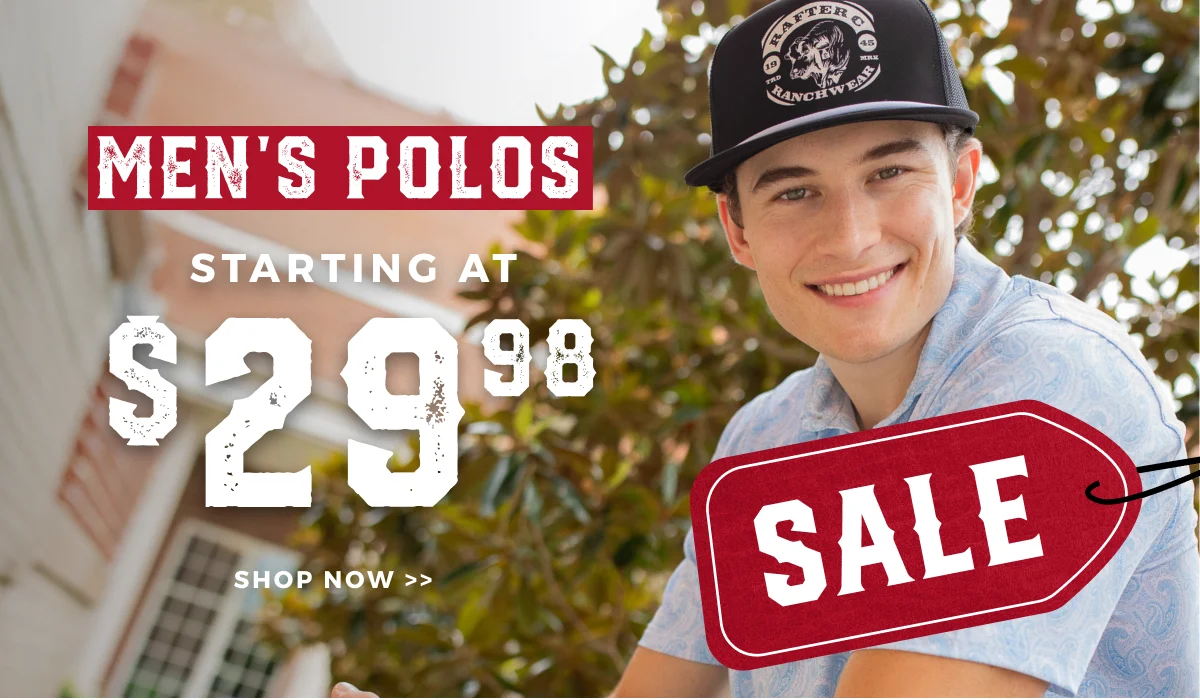 MEN'S POLO SHIRTS STARTING AT $29.98 | SHOP SALE >>