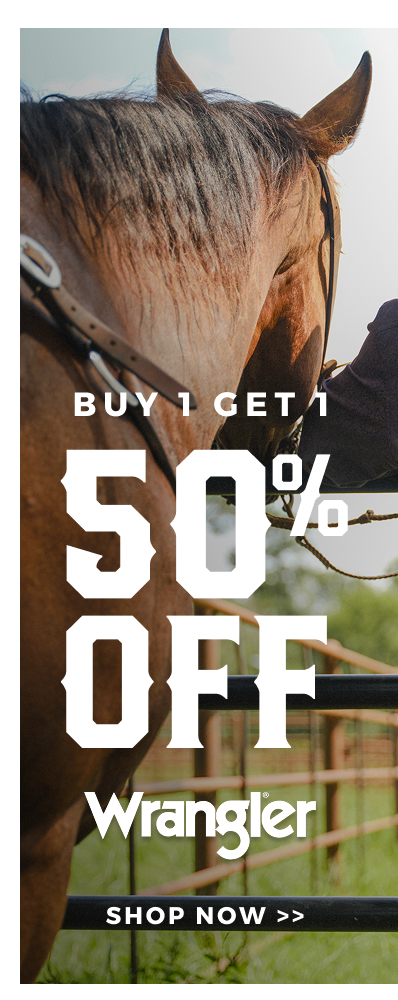 BUY ONE GET ONE 50% OFF WRANGLER 