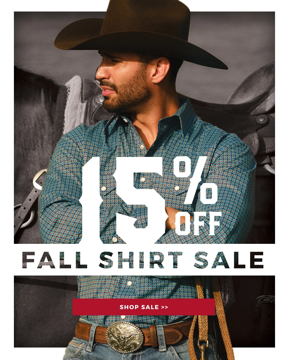 15% OFF FALL SHIRT SALE | SHOP SALE >>