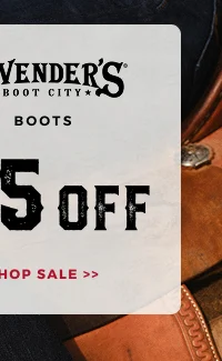 $15 OFF CAVENDER'S BOOTS | SHOP SALE >>