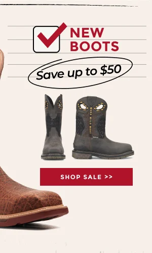 NEW BOOTS | SAVE UP TO $50 | SHOP SALE >>