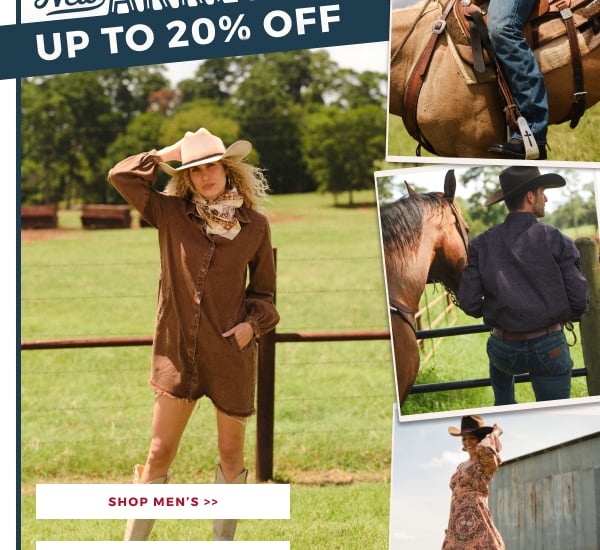 NEW ARRIVALS UP TO 20% OFF | SHOP MEN'S >>