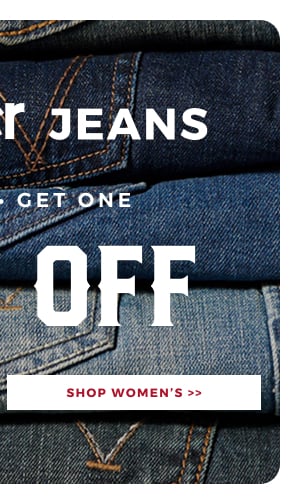 WRANGLER BUY ONE GET ONE 50% OFF | SHOP WOMEN'S >>