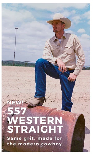 NEW 557 WESTERN STRAIGHT | SAME GRIT. MADE FOR THE MODERN COWBOY