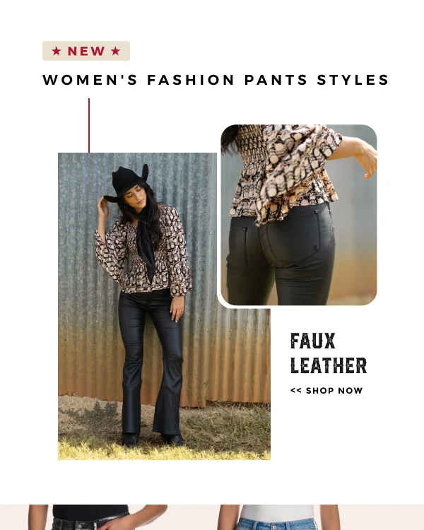 WOMEN'S FASHION PANT STYLES | FAUX LEATHER